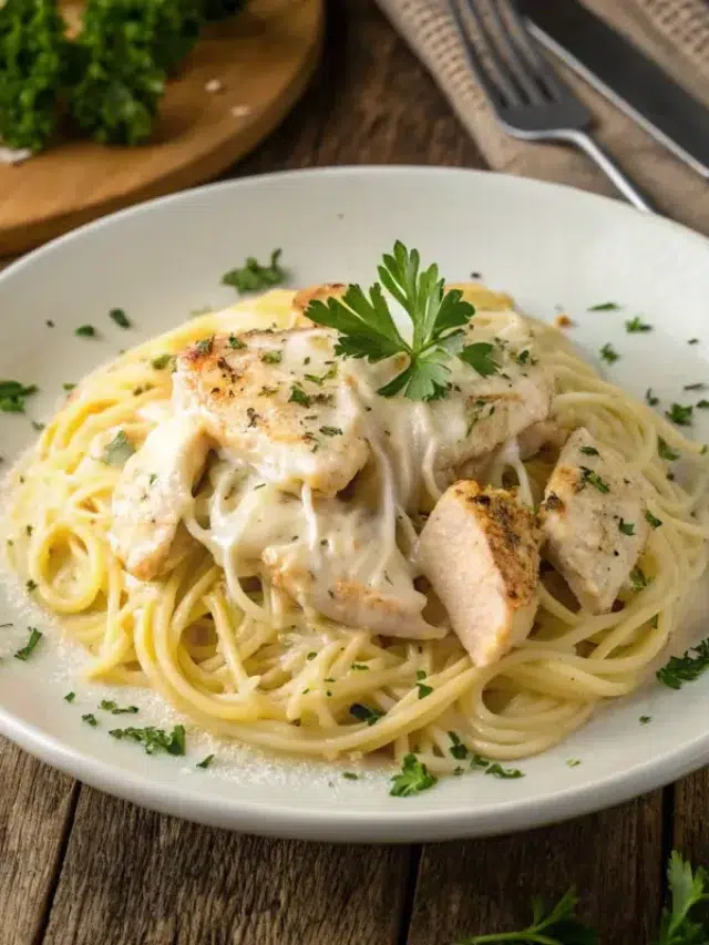 a-plate-of-creamy-chicken-spaghetti-topped-with-me