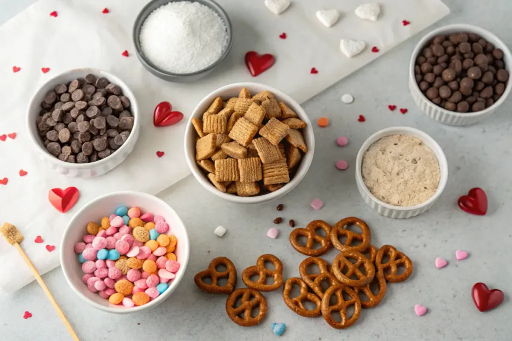 Valentine Puppy chow Recipes