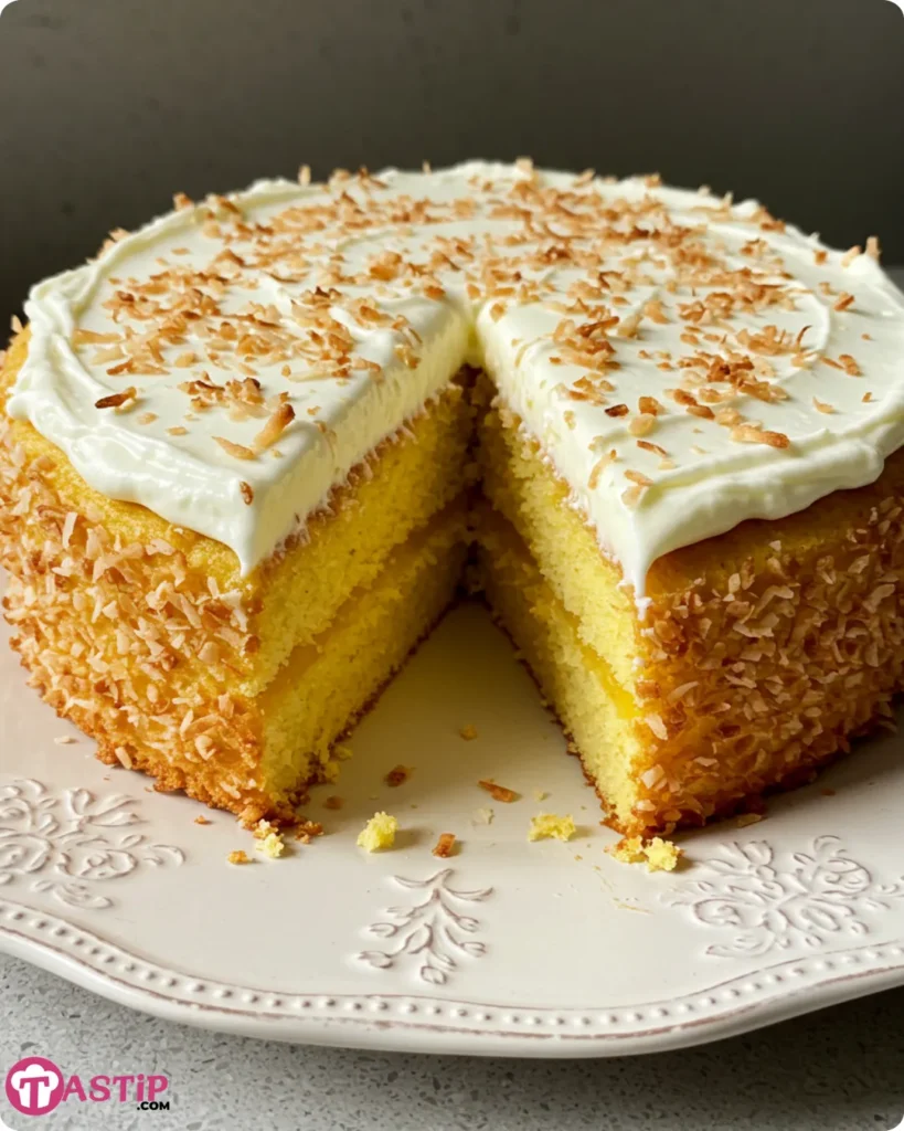 Hawaiian Pineapple Cake ready to serve