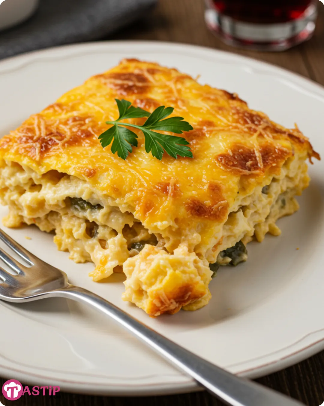 Served Poor Man Husband Casserole on plate