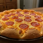 stuffed crust pepperoni pizza