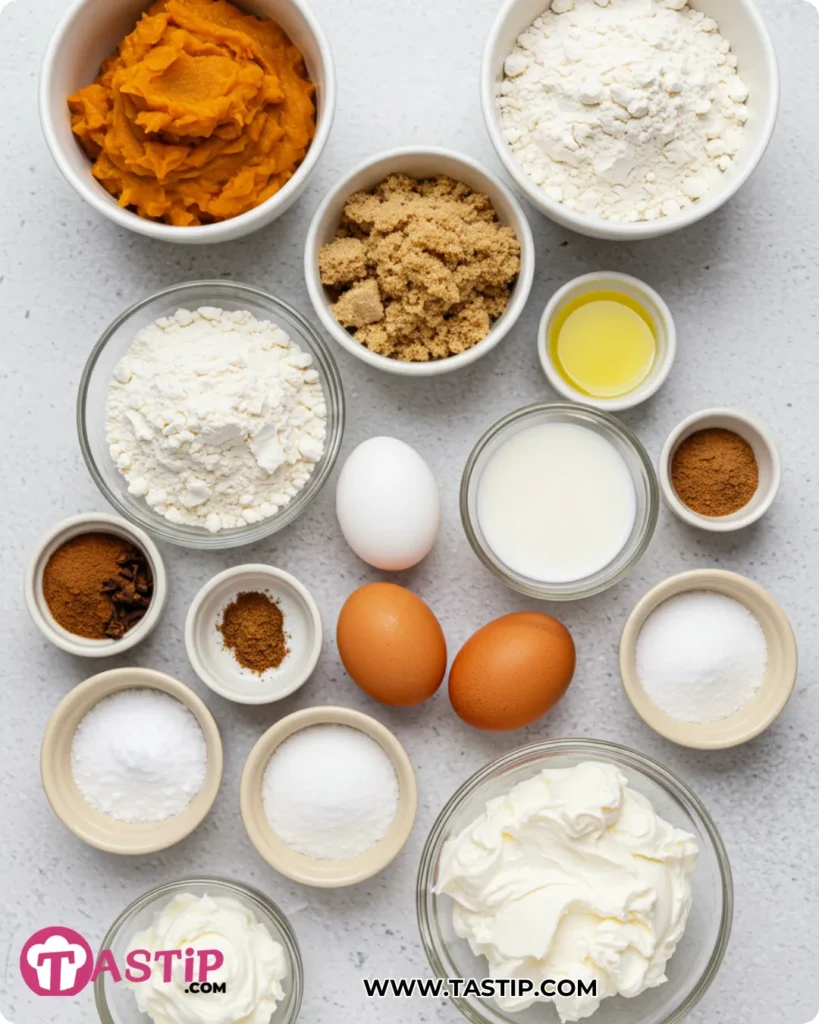 Pumpkin Cream Cheese Bread 9 Ingredients for Pumpkin Cream Cheese Bread with cream cheese swirl