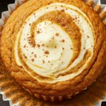 Pumpkin Cream Cheese Swirl Muffins featured image with marbled cheesecake tops