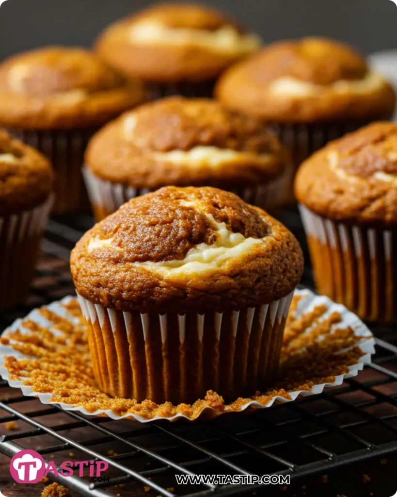 Pumpkin Cream Cheese Swirl Muffins 13 Pumpkin Cream Cheese Swirl Muffins featured image with marbled cheesecake tops