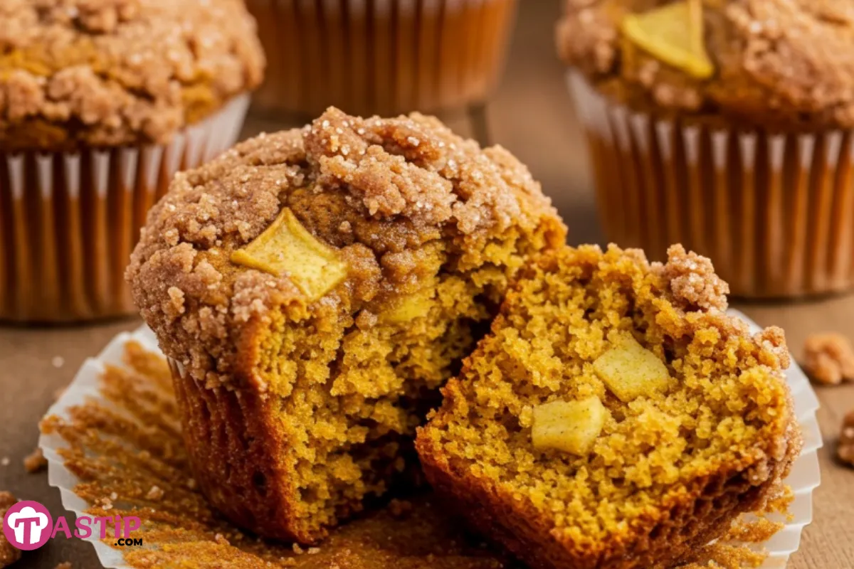 Apple Pumpkin Streusel Muffins