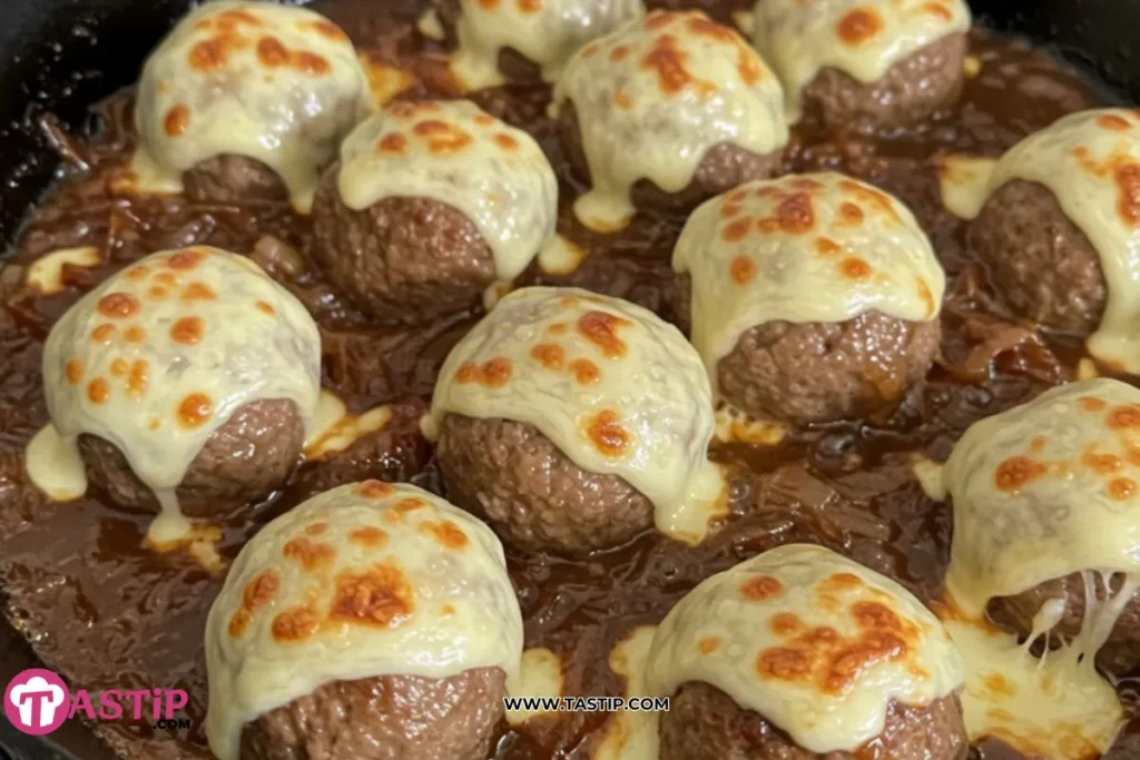 French Onion Meatballs