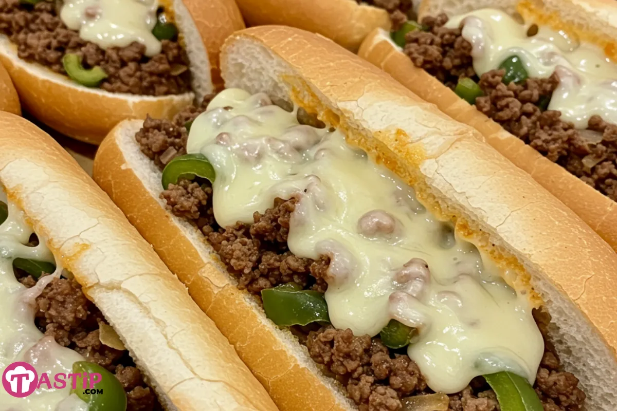 Ground Beef Philly Cheesesteaks
