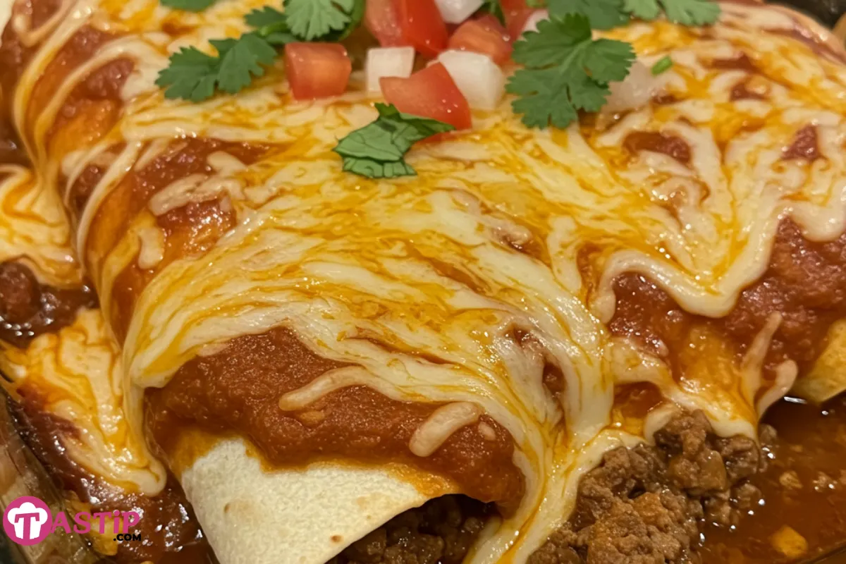 Ground Beef Wet Burrito