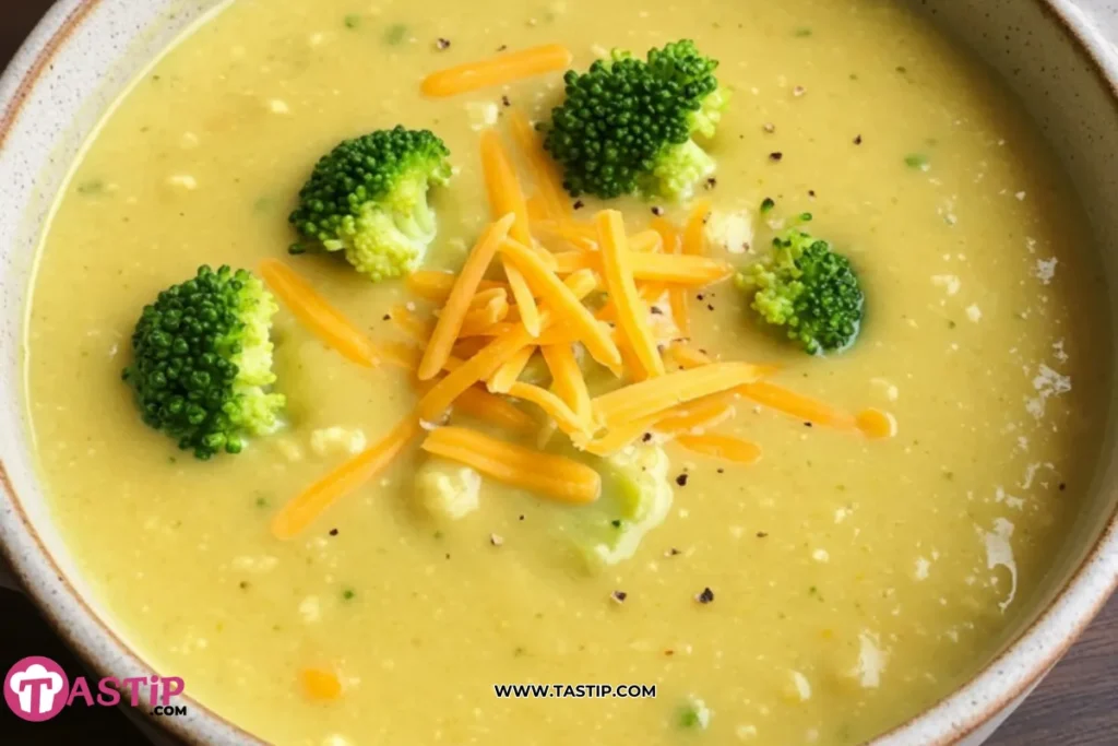High Protein Broccoli Cheddar Soup