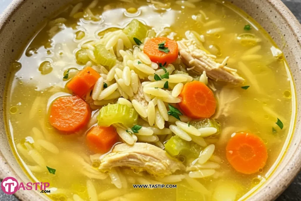 Lemon Chicken Orzo Soup