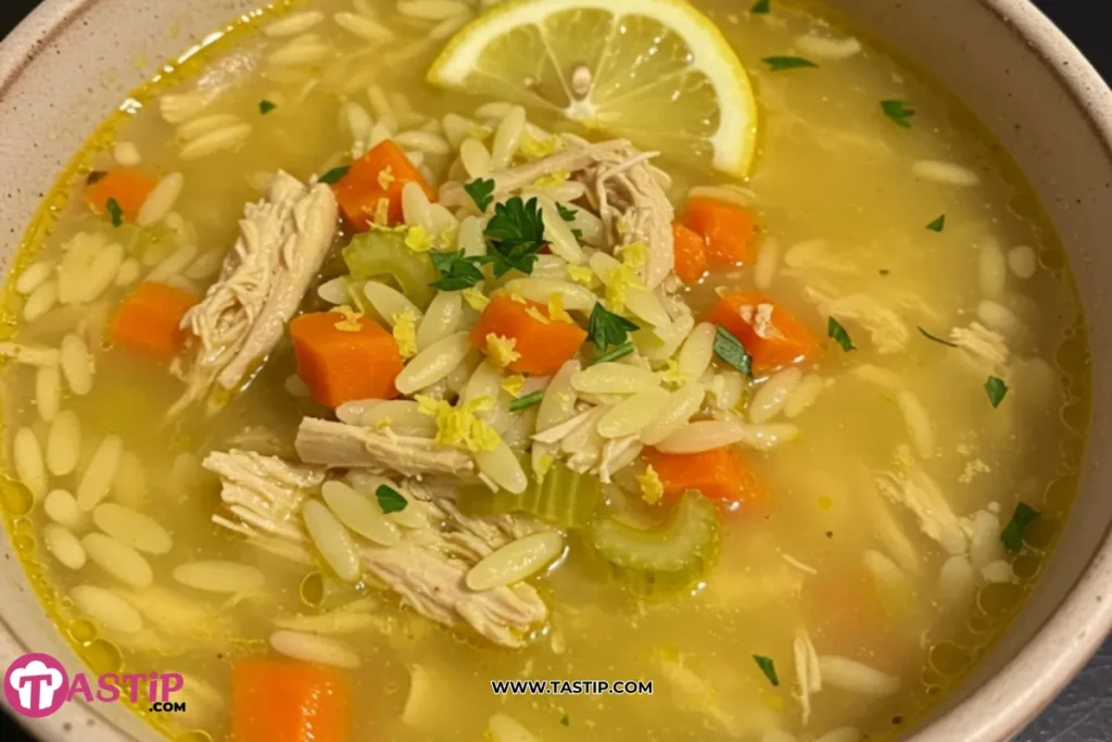 Lemon Chicken Orzo Soup 2