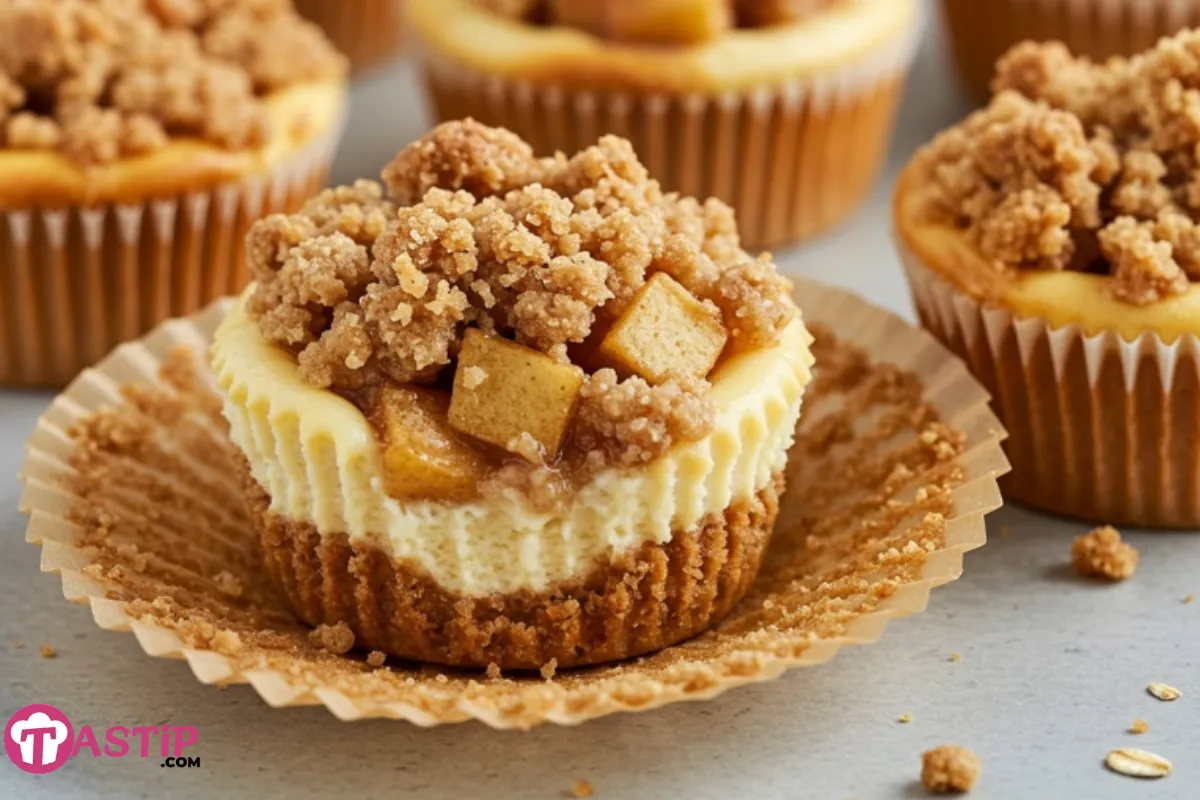 Mini Apple Crisp Cheesecake
