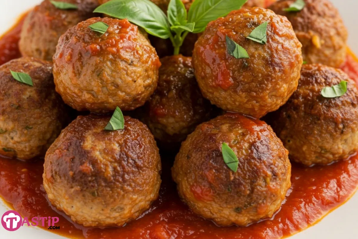 Mozzarella Stuffed Turkey Meatballs