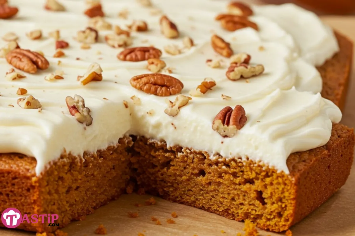 Pumpkin Bars with Cake