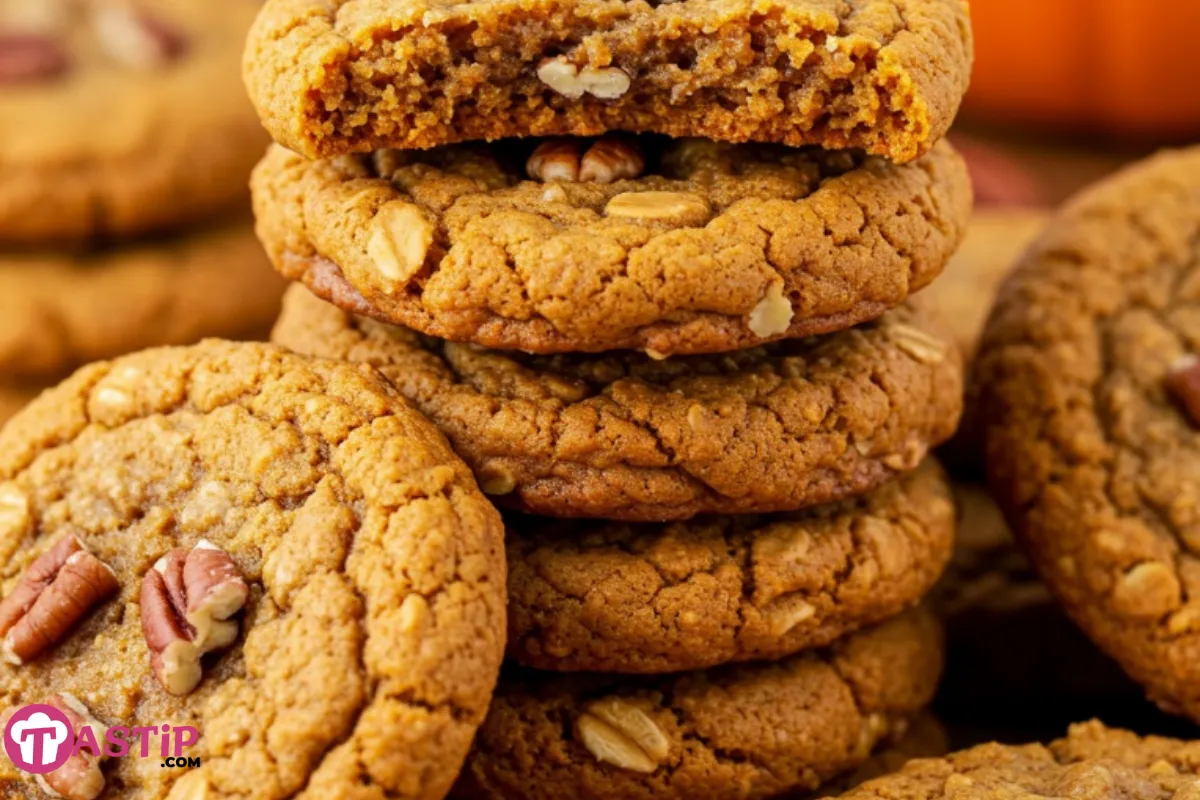 Pumpkin Pecan Oatmeal Cookies