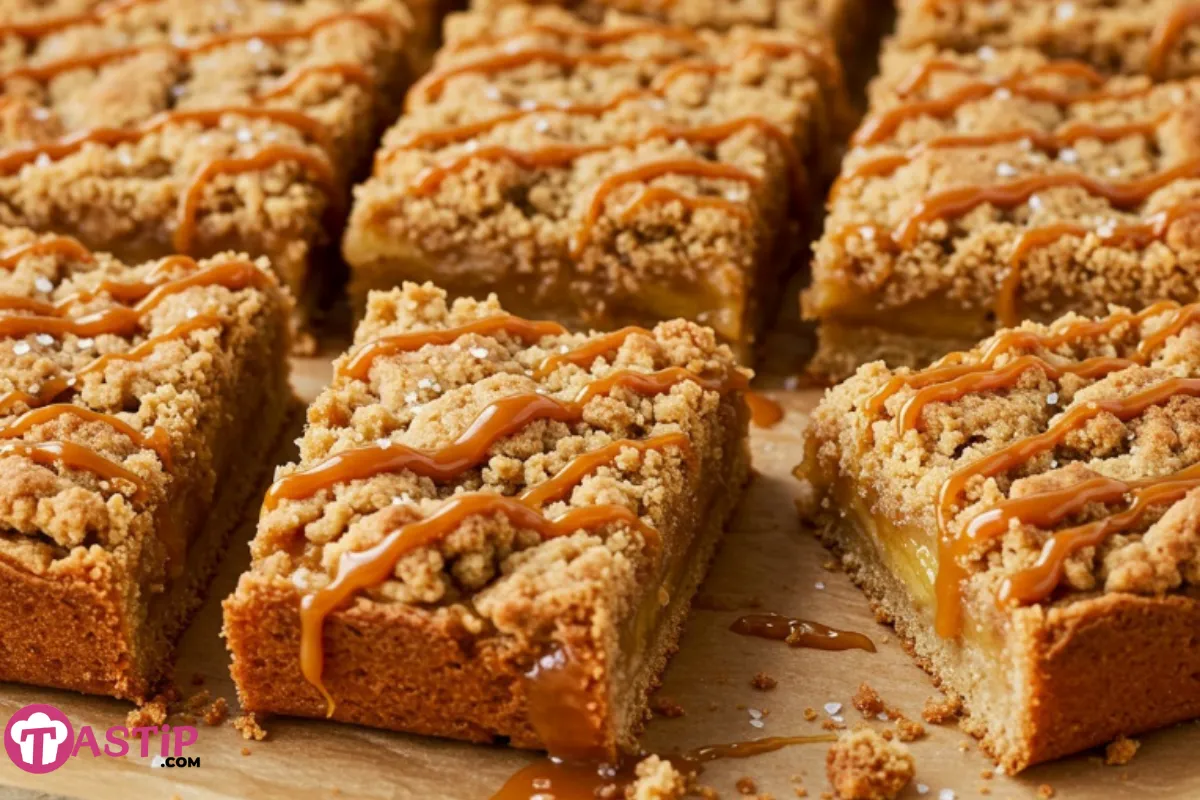 Salted Caramel Apple Bars