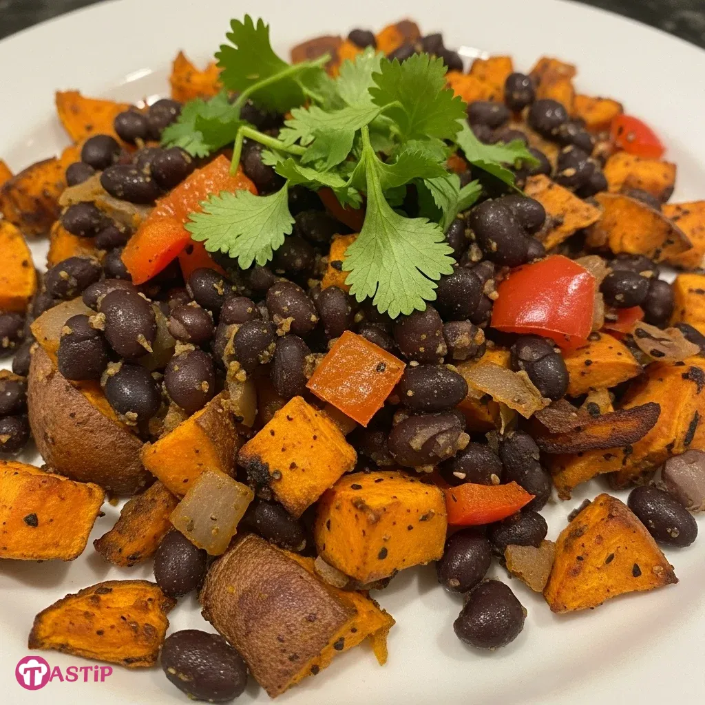 Sweet Potato and Black Bean Breakfast Hash