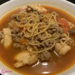 Chicken Sopa De Fideo Con Carne