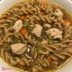 Chicken Noodle Soup with Whole Wheat Noodles