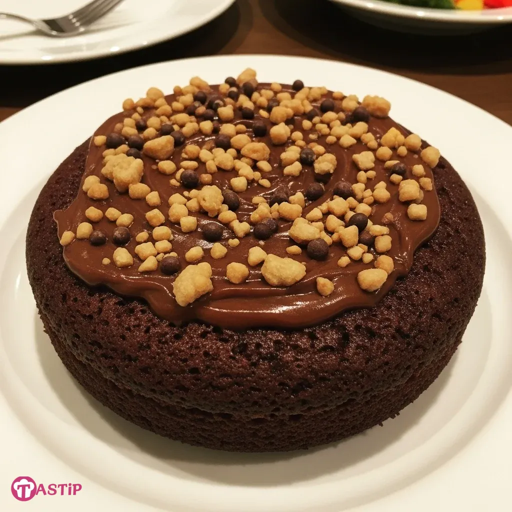 Chocolate Cake Ganache Topped