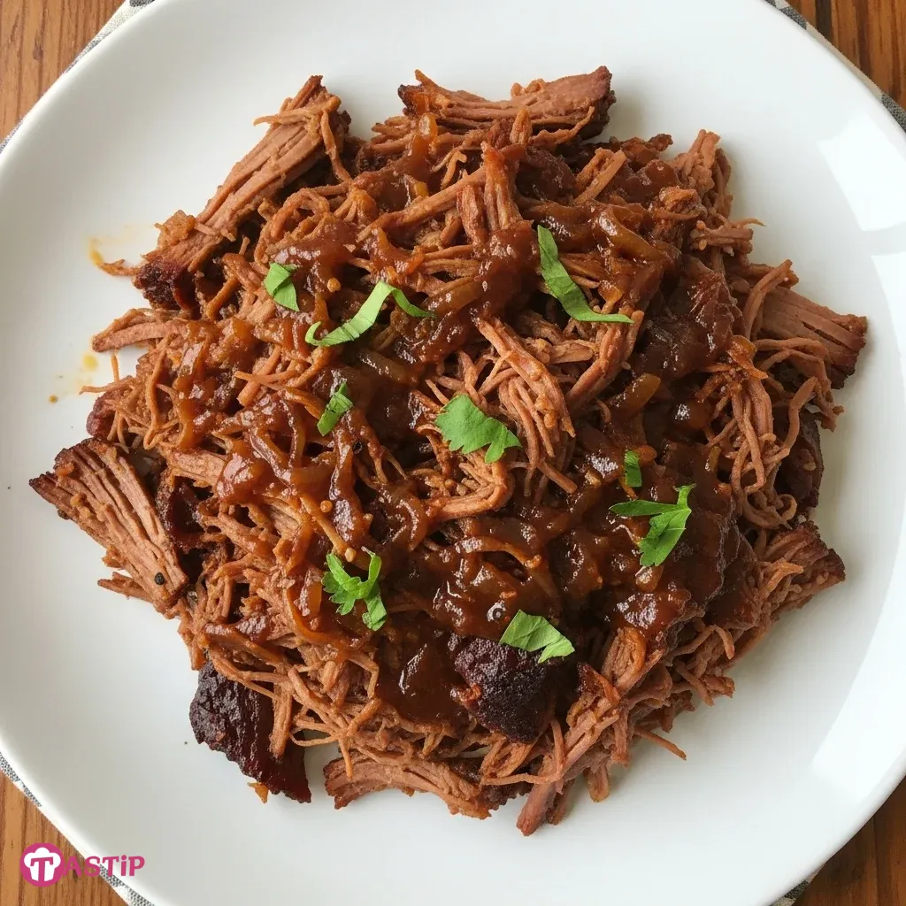 Slow Cooker Pulled Beef Brisket