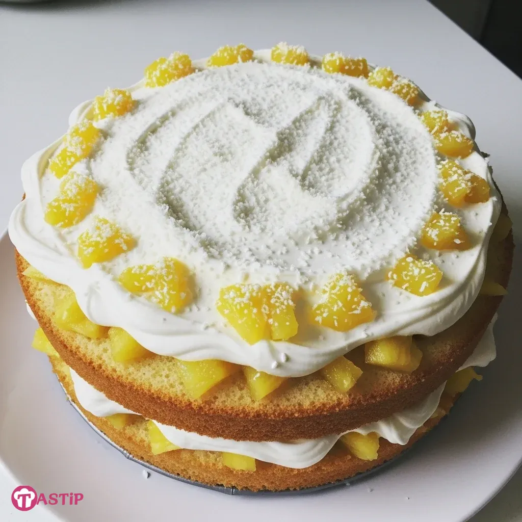 Easter Pineapple Heaven Cake