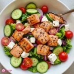 Salmon Greek Salad