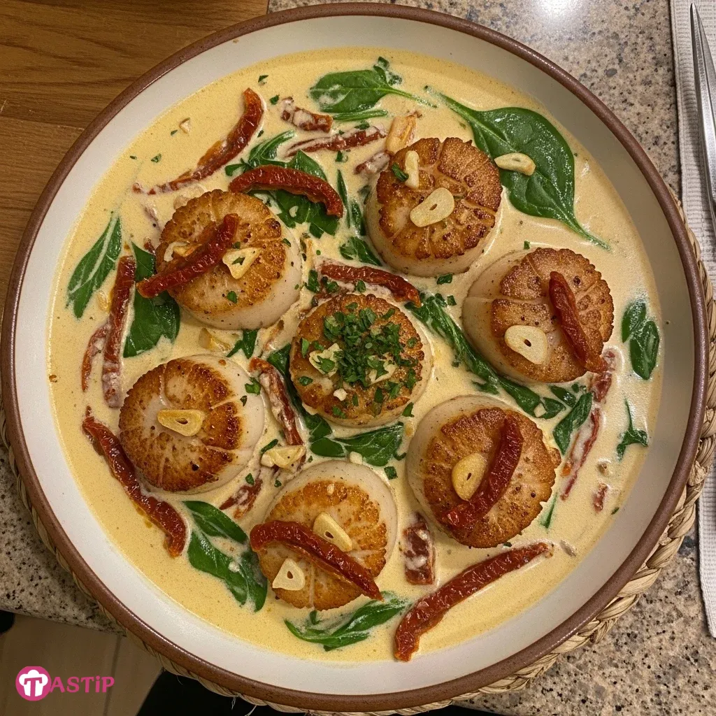 Creamy Tuscan Scallops