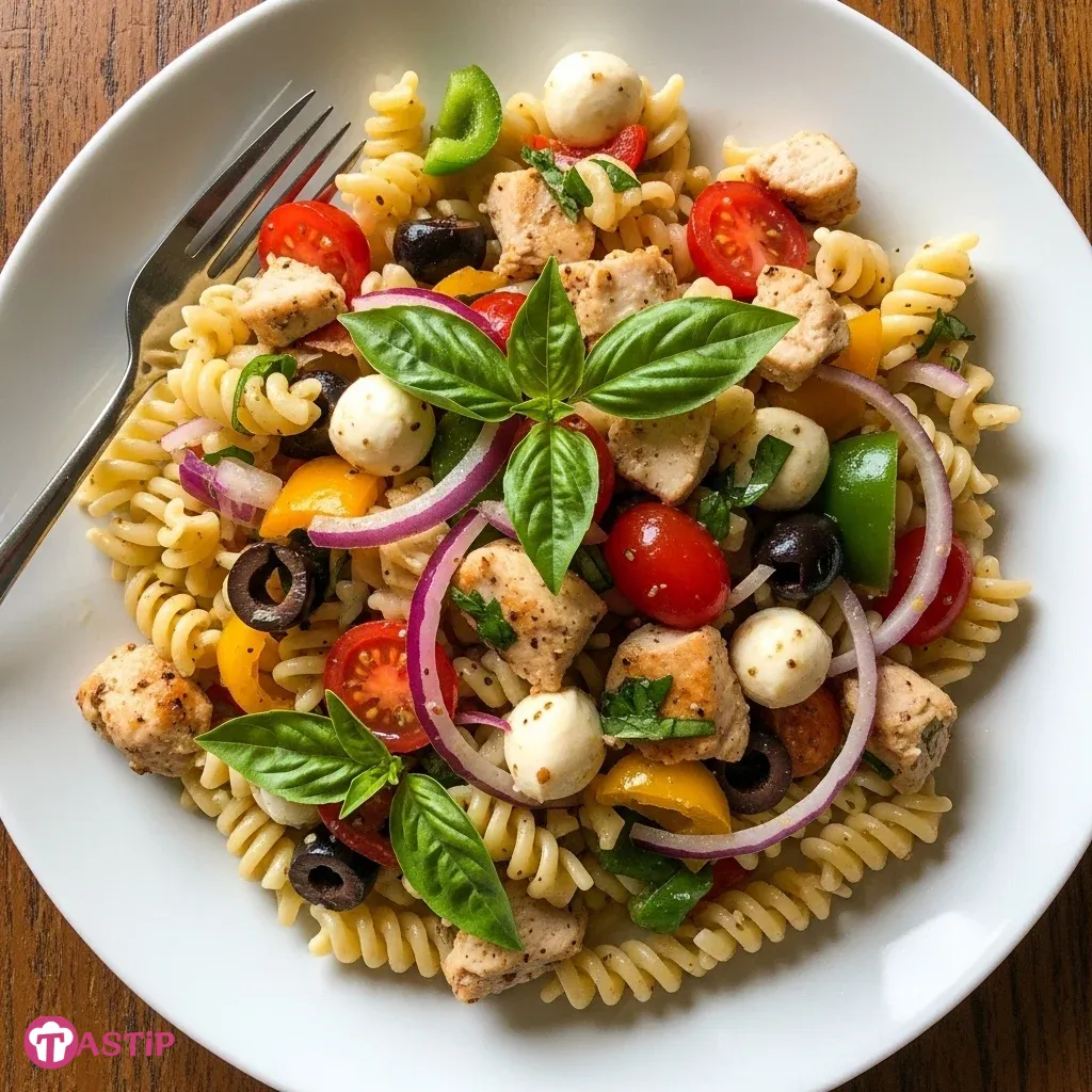 Italian Chicken Pasta Salad 5 Italian Chicken Pasta Salad