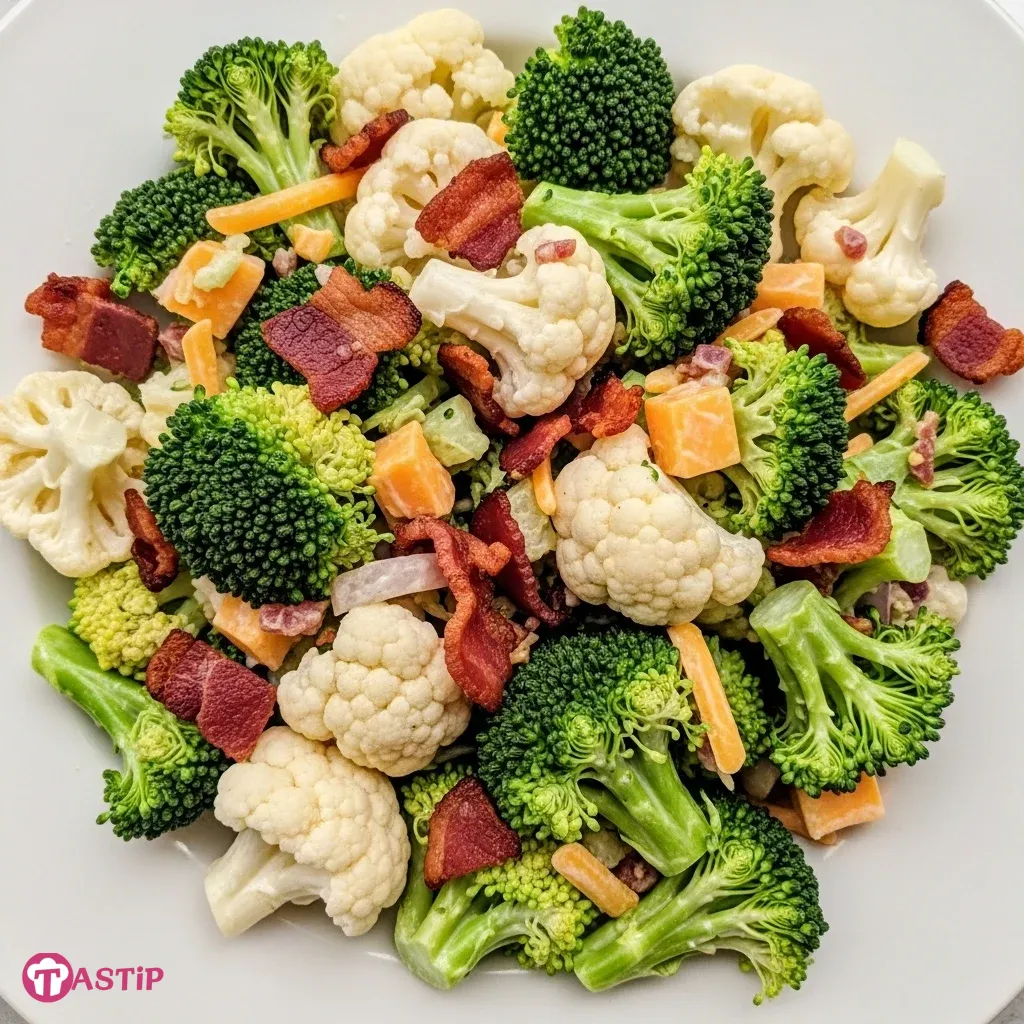 Cauliflower Broccoli Salad Recipe