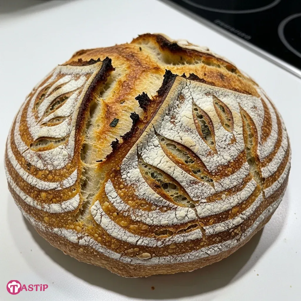 Garlic Herb Sourdough Bread