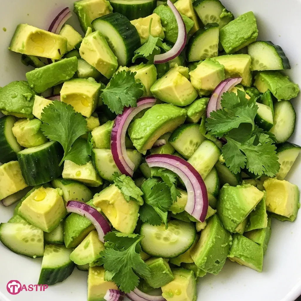 Avocado Cucumber Salad 5 Avocado Cucumber Salad