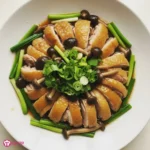 Chinese Steamed Chicken with Mushrooms