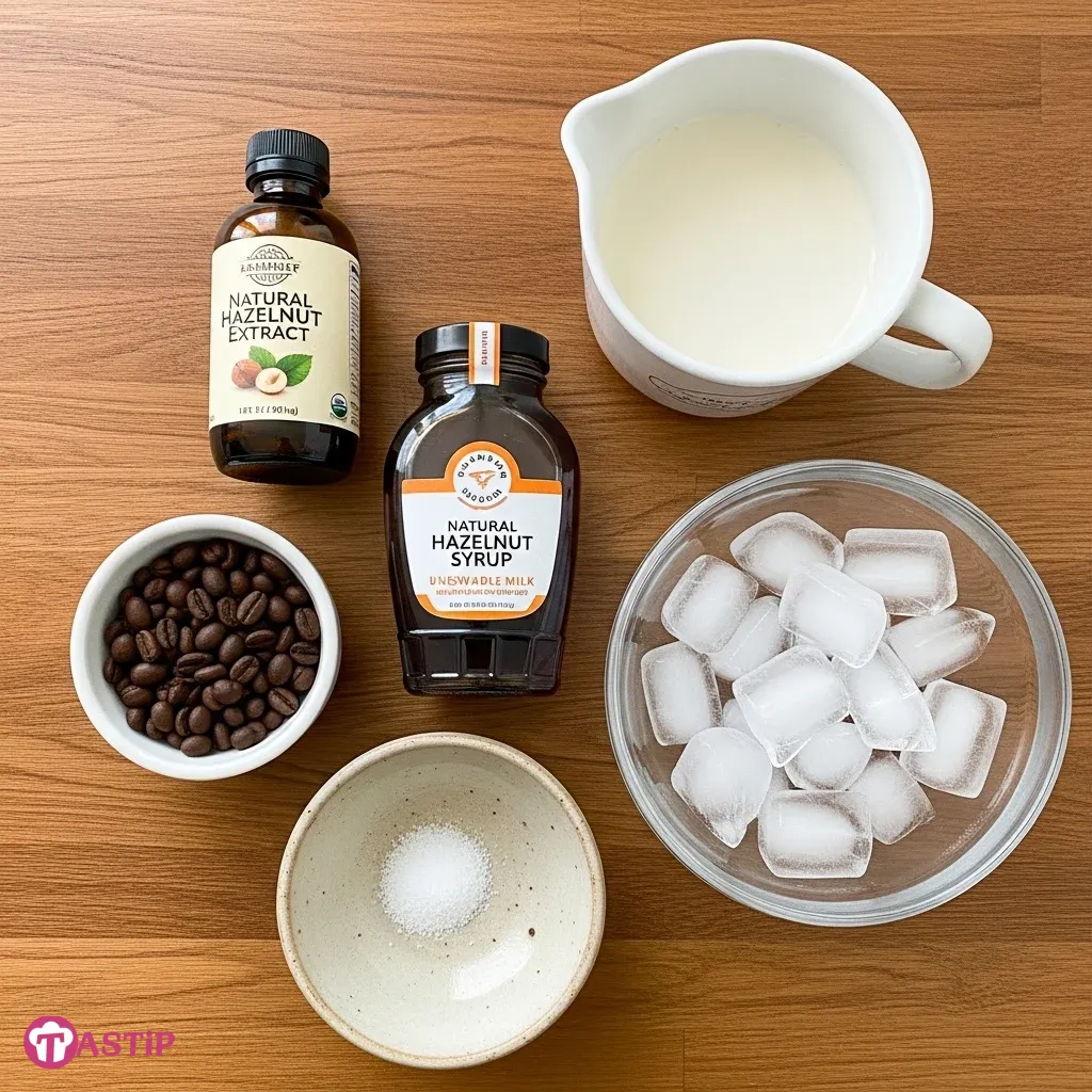 Iced Hazelnut Latte 7 Iced Hazelnut Latte