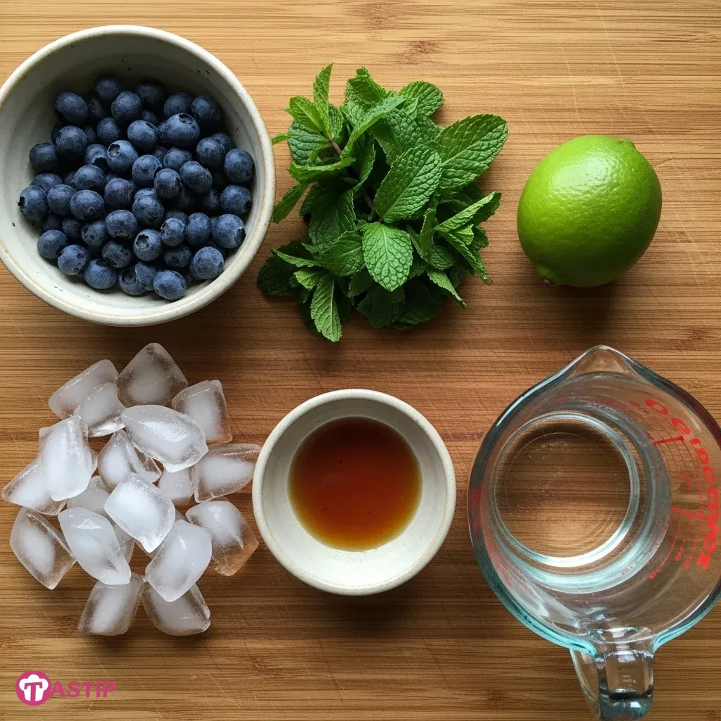 Blueberry Mint Mojito Mocktail
