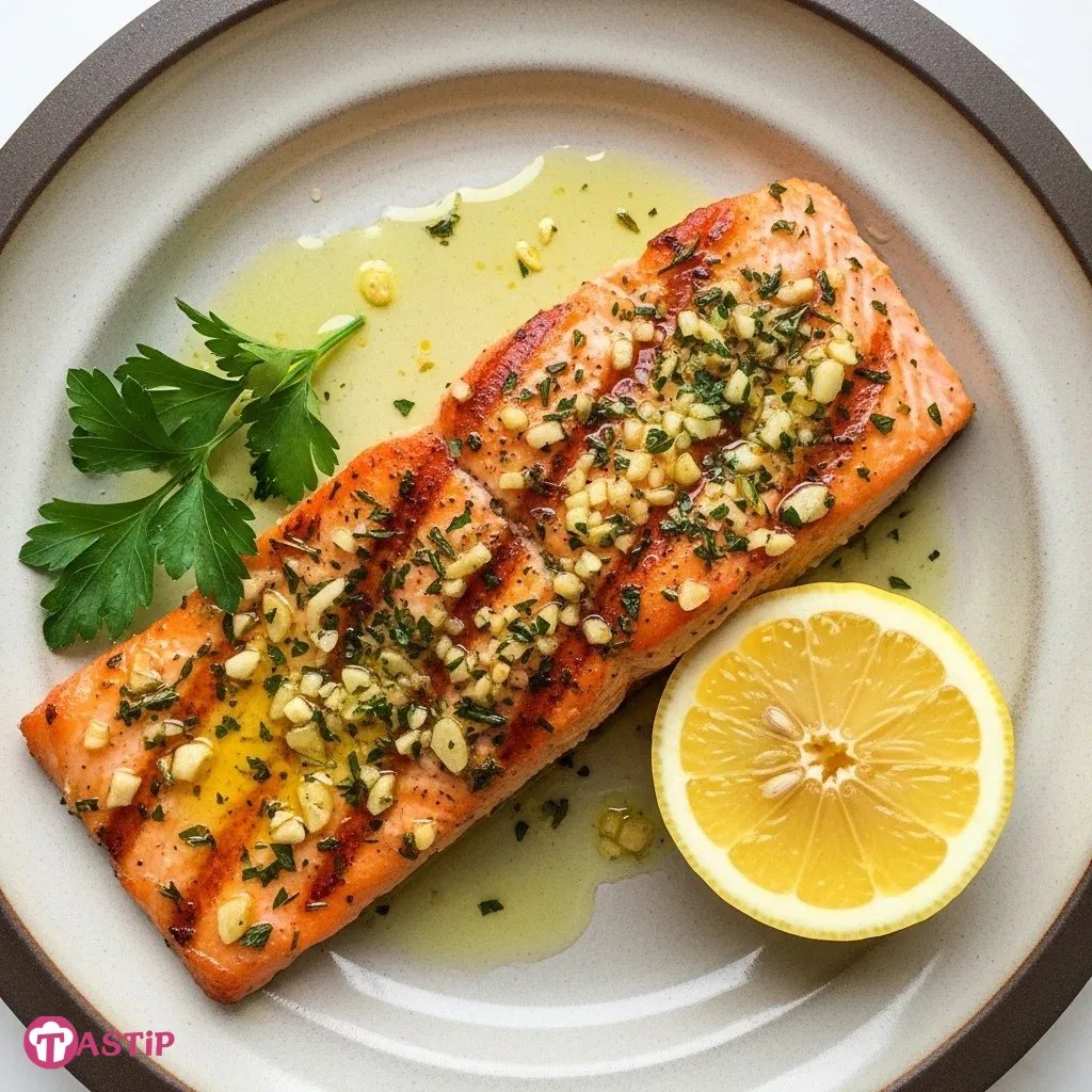 Grilled Garlic Salmon 5 Grilled Garlic Salmon