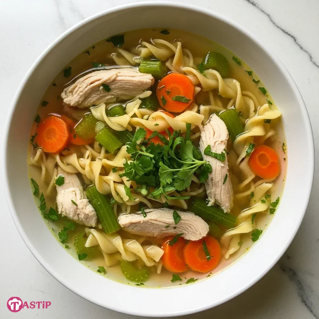 Lemon Chicken Noodle Soup
