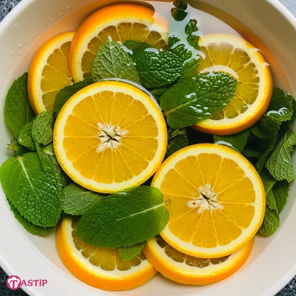 Orange Mint Infused Water