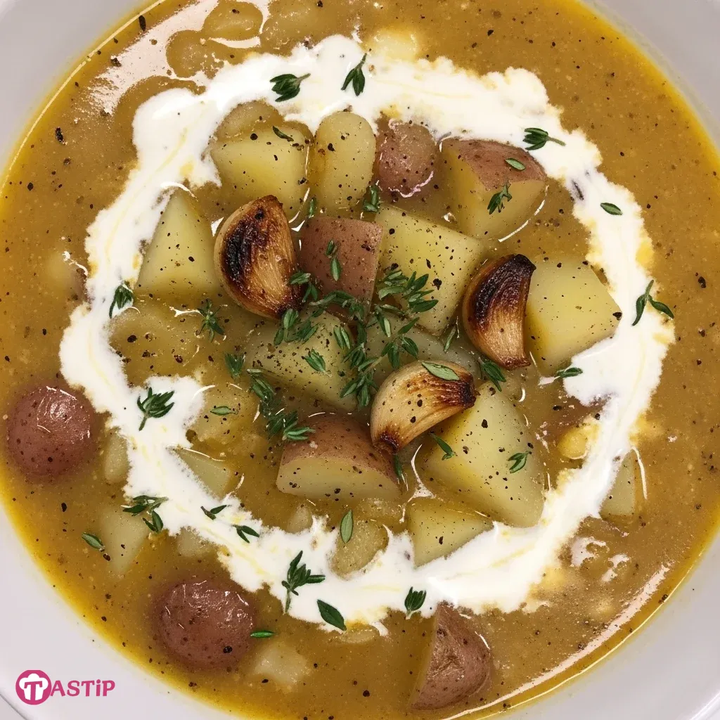 Creamy Garlic Potato Soup 5 Creamy Garlic Potato Soup