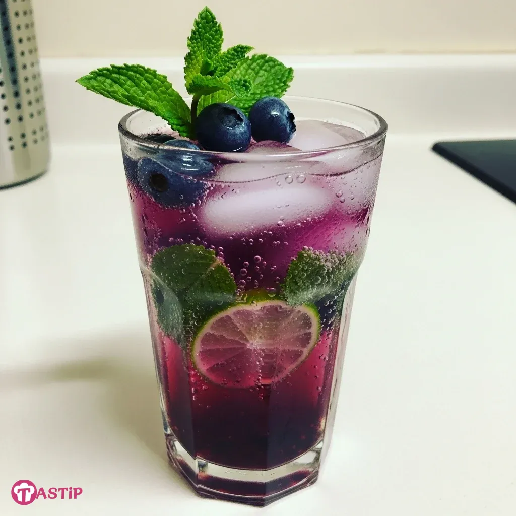 Blueberry Mojito Mocktail