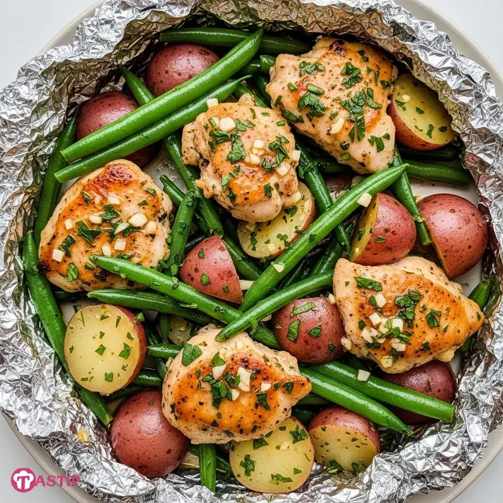 Foil Packet Garlic Butter Chicken