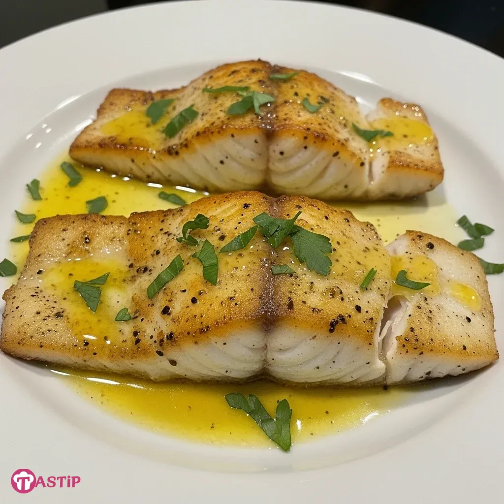 Lemon Garlic Halibut
